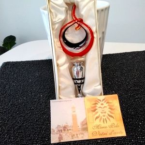 Genuine Murano glass wine stopper